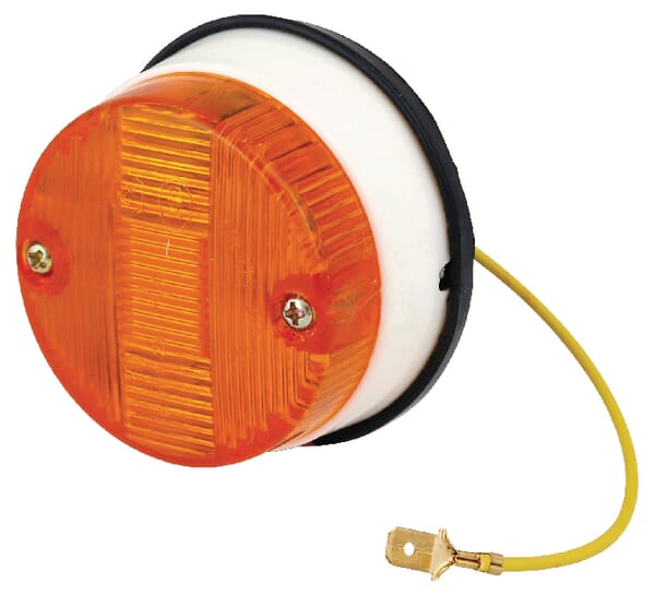 Feu clignotant rond, orange, à visser — réf. 270060115818