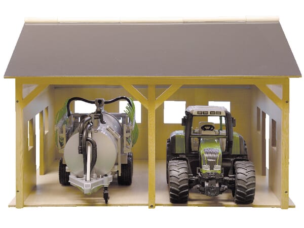 Hangar en bois pour 2 tracteurs — réf. 610338
