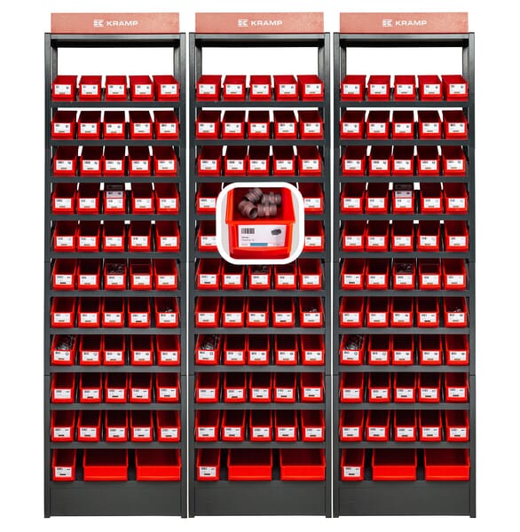 Trojitý regál s hydraulickým spojovacím materiálem – zlatá edice