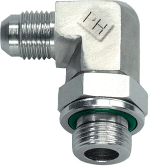 Coude 9/16" JIC x 1/4" BSP SS · réf. KIB0904SS