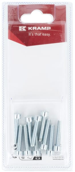 Vis à tête cylindrique M5 x 25 mm, 8,8 (10) — réf. KR912525P10B