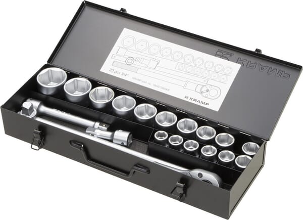 Jeu 20 douilles 3/4" — réf. 180421060KR