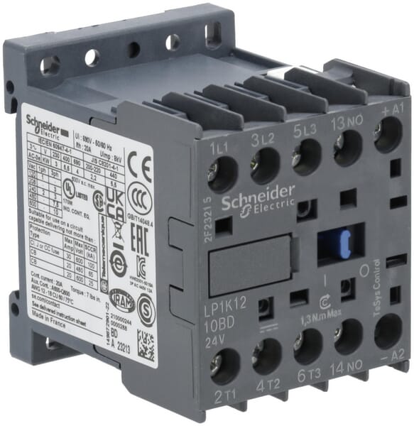 Contact. de puissan. 12A 5,5kW · réf. LP1K1210BD