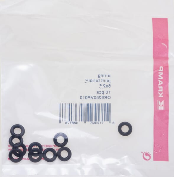 Joint torique 5x2,5 75 shore Viton 10x — réf. OR5250VP010