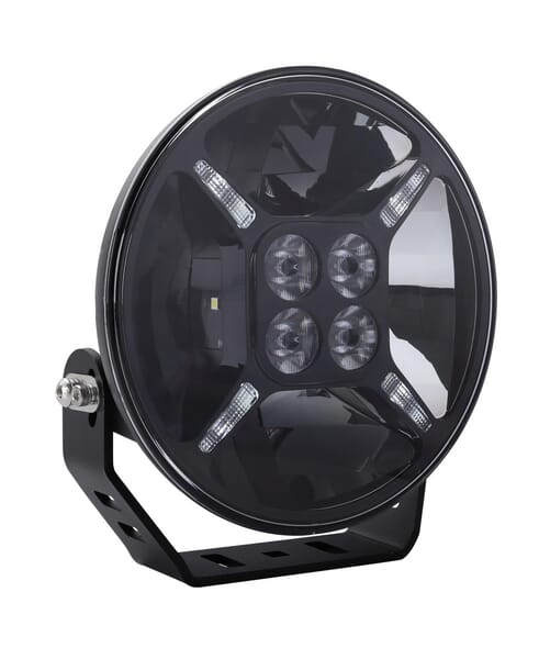 Phare LED, 60 W, rond, 9-36 V, Ø180 mm, feu de jour, double éclairage de stationnement — réf. LA80040