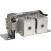 Rotary flow dividers PLD20 with safety devices