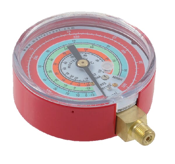 Manomètre 80 mm haute-pression rouge — réf. KL090267