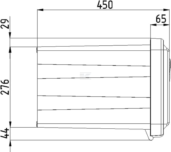 Caisse à outils 750x350x450 vue 4