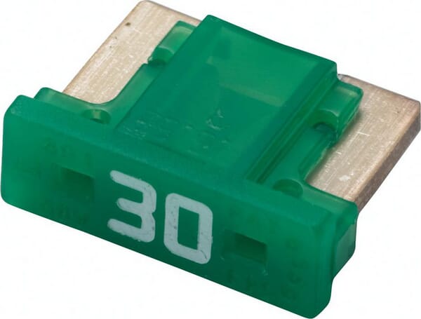 Fusible mini blade low 30A longueur 8,4mm vert pack 5x Hella · réf. 8JS728596352