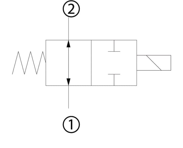 Distributeur 2/2 EDH12/NA-24CA-DG 3/4 vue 3