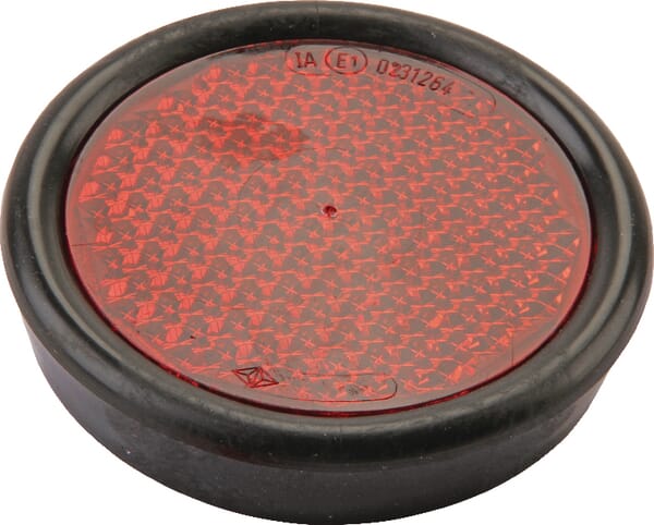 Catadioptre rond rouge Ø75/92mm à visser — réf. 8054