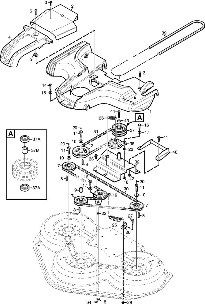 Stiga mower deck discount parts