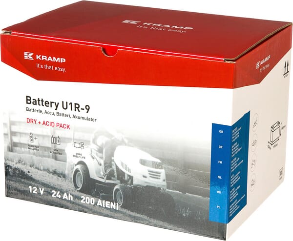 Batterie U1-R 12V 24Ah 200A Kramp vue 5