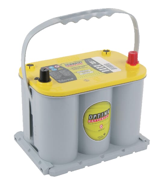 Batterie 12V 48Ah 660A AGM Yellow Top YTR 3.7 Optima — réf. 840222