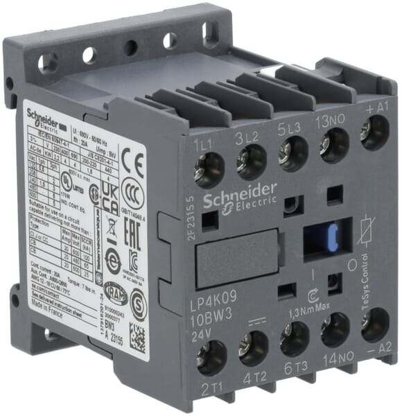 Contacteur de puissance 9A 4kW · réf. LP4K0910BW3