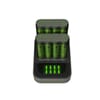 USB battery charger M451 with docking station, including 8 ReCyko NiMH batteries AA 2600mAh