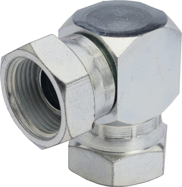 Adaptateur coude avec 2x ecrou 3/4 BSP · réf. FF9012K