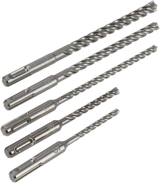 Sada příklepových vrtáků SDS-Plus MX4, 5dílná