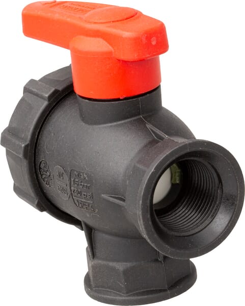 Vanne à boisseau sphérique 3/4" 3 voies vue 3