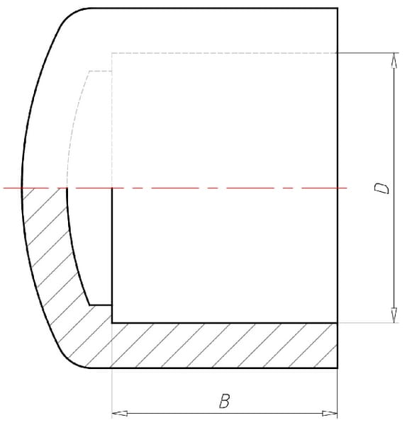 Bouchon en PVC 75mm vue 2