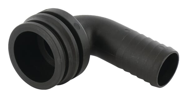 Raccord de tuyau 90° 40 mm avec connexion mâle T6 · réf. 1191625