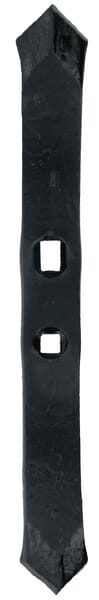Pointe de cultivateur 340x40x12mm, réversible trempée, courbée, 2 trous — réf. CP757KR