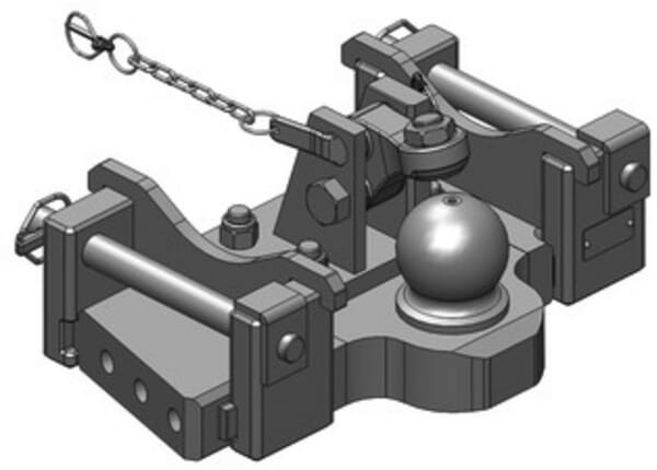 Plaque de support 80 mm vue 2