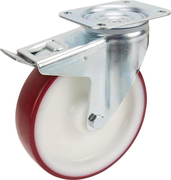 Roulettes pivotantes à bandage en polyuréthane · réf. 3477UAR200P63