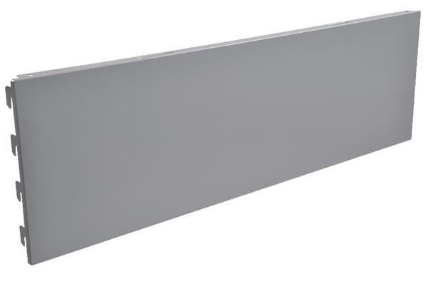 Pann. arr. 66,5x20cm blanc/alu · réf. 57231062X
