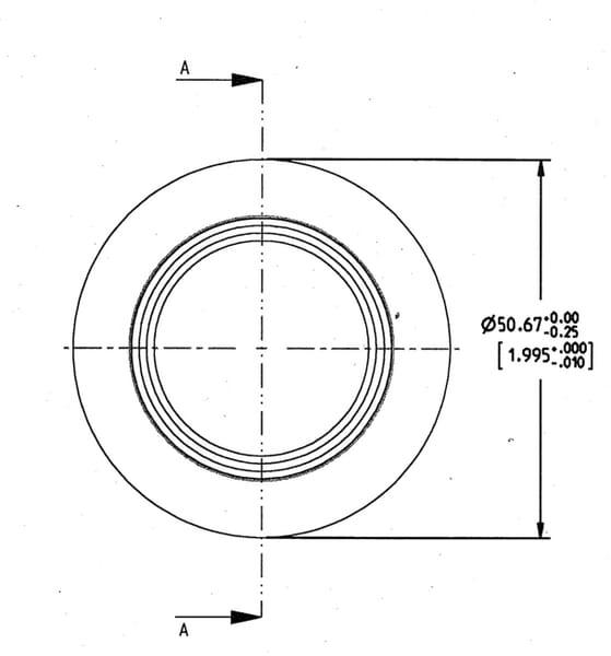Rotule de barre de poussée Cat.2 Ø28.8/50.6x44.5mm vue 4