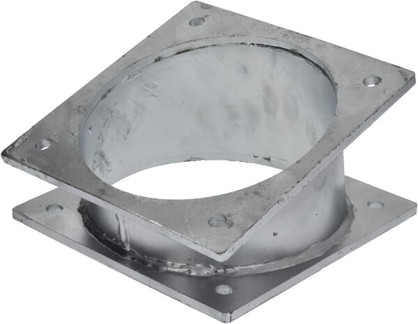 Koleno 17° + 2x příruba 8"