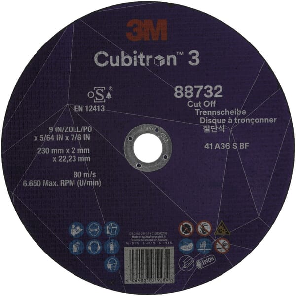 Disque à tronçonner Cubitron 3 230x2,0mm — réf. 88732