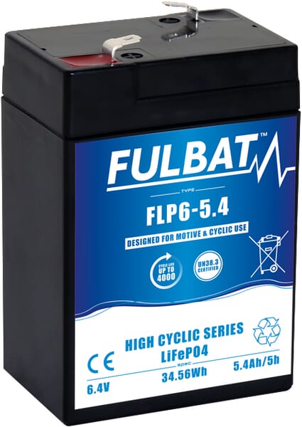 Batterie LITHIUM 6 V 5,4 Ah · réf. FLP654