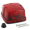 Rear light square, 12/24V, red, bolt on, 84x51x84mm, Hella