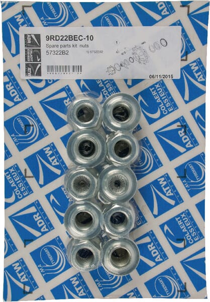 Écrou de roue M22x1.50 acier · réf. 9RD22BEC10