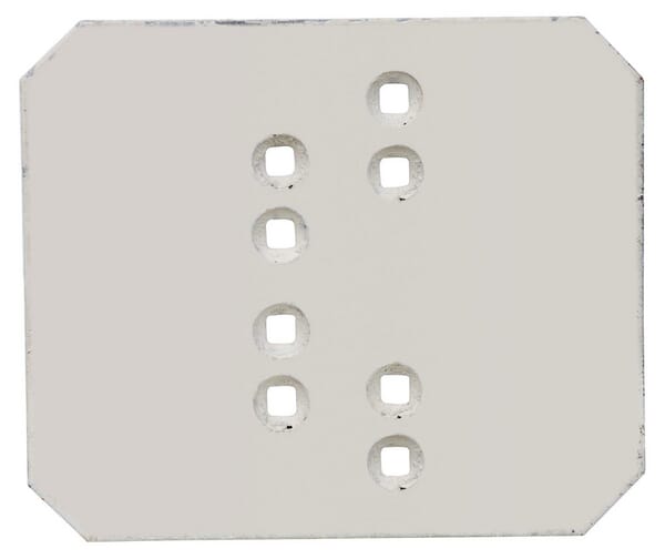 Plaque contre-sep noire Unia, permutable, VIS 25 — réf. 1067930020