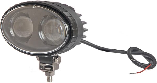 Lampe de sécurité LED, bleue, 10 W, 250 lm, ovale, 10-80 V, Spot, 2 LED, Kramp — réf. LA10601