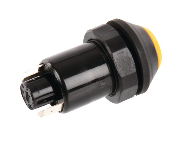 Interrupteur poussoir, Quick, rond, jaune vue 2