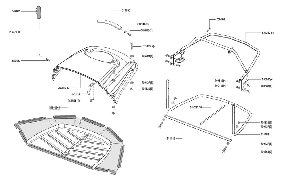 Zařízení k zachycování trávy pro AL-KO typ PowerLine T16-102SP-H