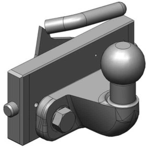 Rotule d'attelage remorque K50 vue 2