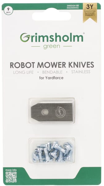 Lame robot Yardforce x 9pcs — réf. FGP1180
