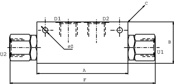 Clapet anti-retour piloté VBPD vue 2