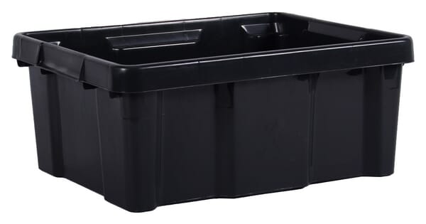 Bac noir 20L 433x342x172mm EDA · réf. 3412EDA