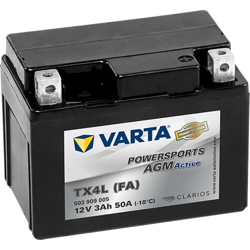 Batterie 12V 3Ah 50A AGM Powersports VARTA · réf. 503909005I302PS