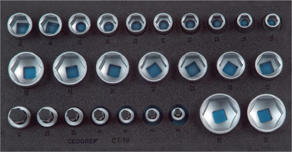 Pěnové moduly na nářadí, prázdný