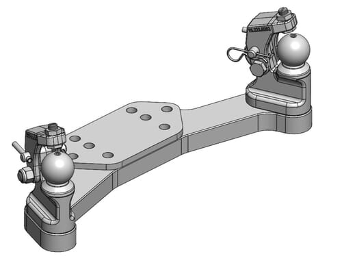 Direction forcée K50® D/G pour attelage de 40-45 mm · réf. 00522000A02