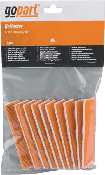 Catadioptre rectangle orange — réf. LA75014