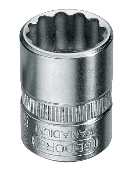 20 Nástrčné klíče 1/4 12hranné, metrické