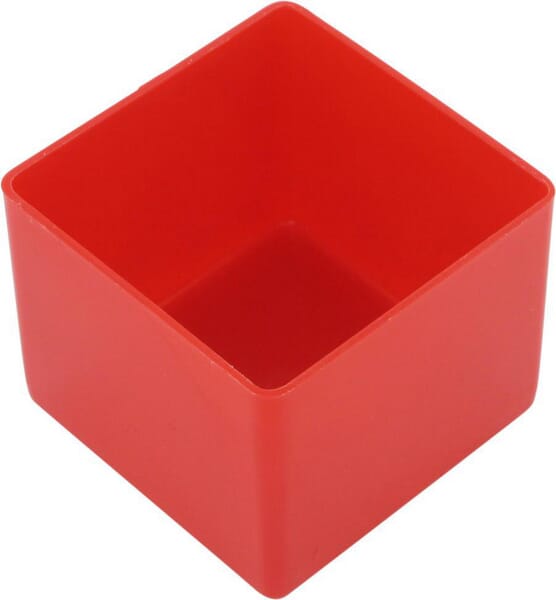 Bac rouge 54x54x45mm · réf. WE6221