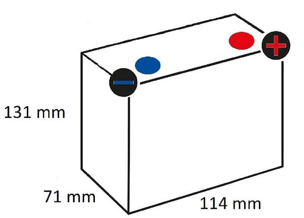 Batterie 12V 6Ah 90A fermée Kramp vue 5
